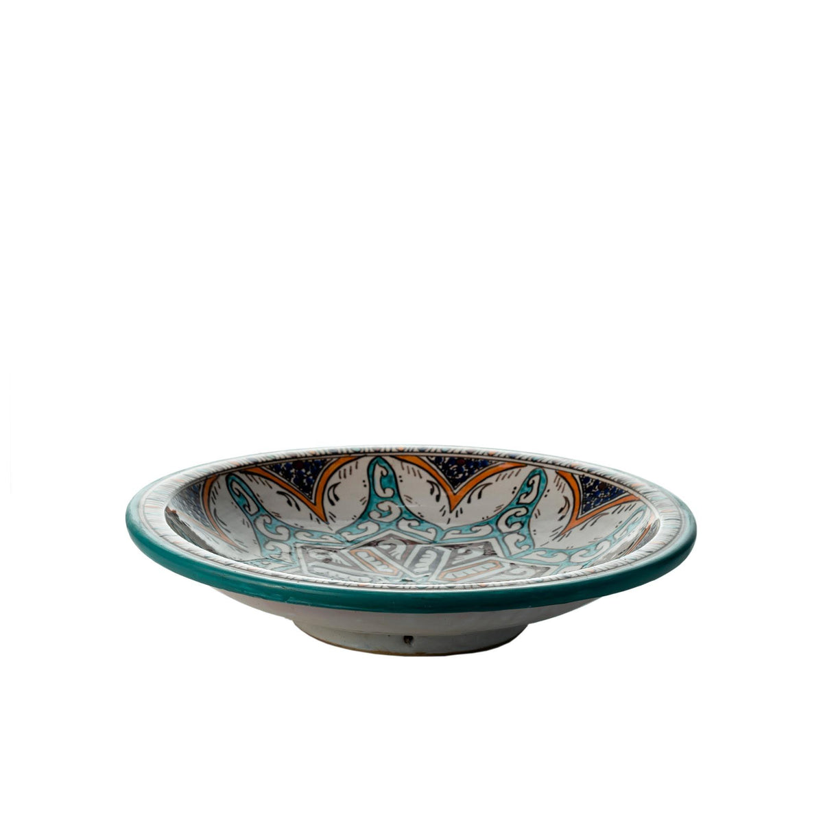 Plato marroquí cerámica de Fez Malek 40cm