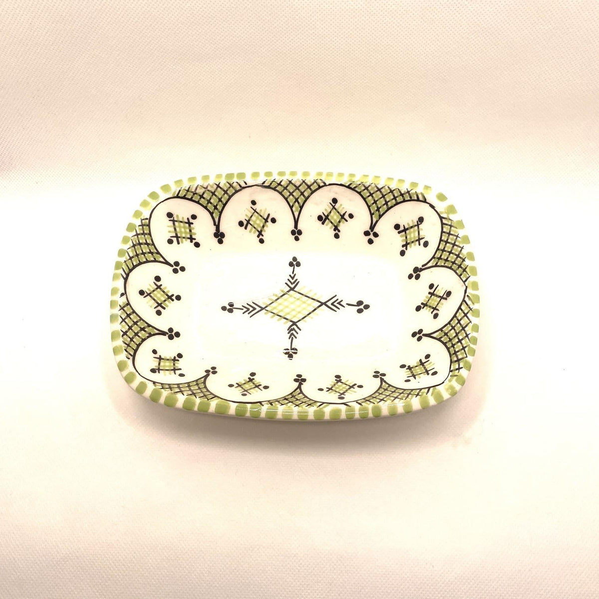 Plato marroquí de cerámica Fez 18x13