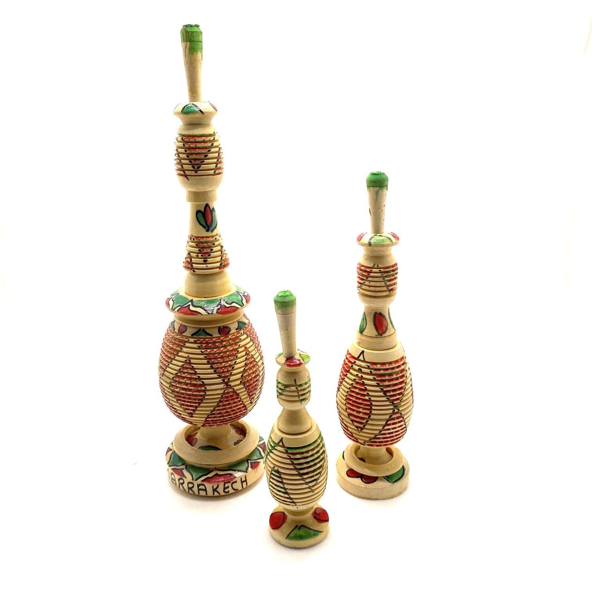 Porta khol de madera artesano 3 tamaños