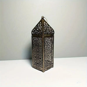 Portavelas Árabe Moderno de Metal Estilo Islam 30x9x9