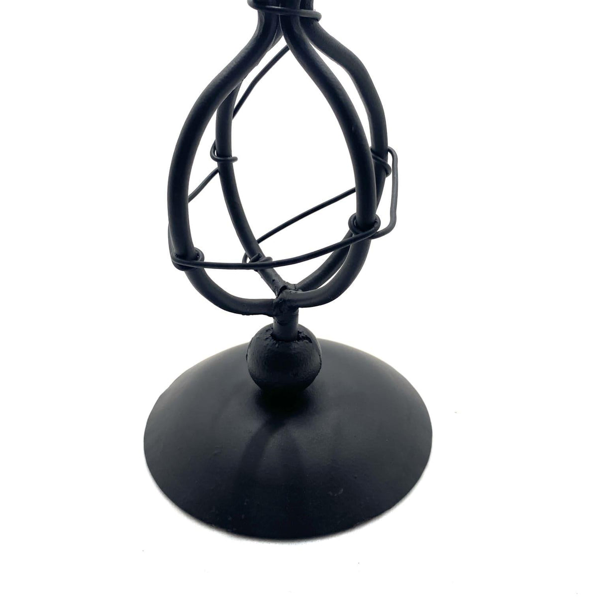 Portavelas marroquí de metal negro