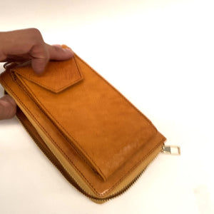 Cartera marroquí de cuero de cabra natural + Funda Móvil