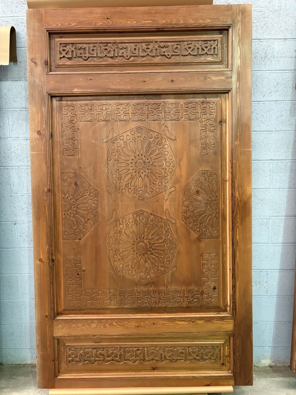 puerta marroquí madera