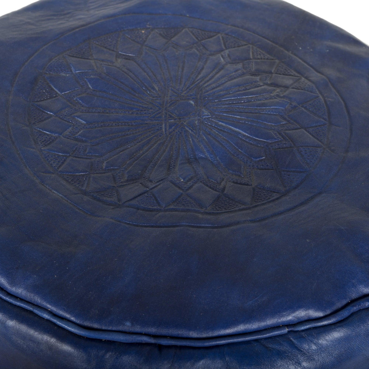 Puff árabe de cuero taburete alto