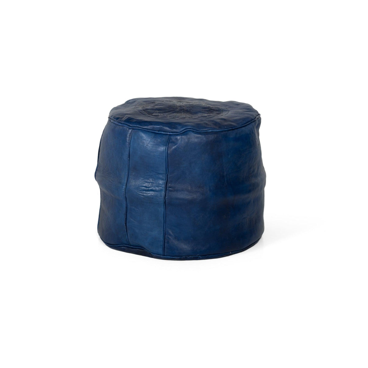 Puff árabe de cuero taburete alto