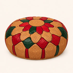 Puff árabe piel AROUMDT colores