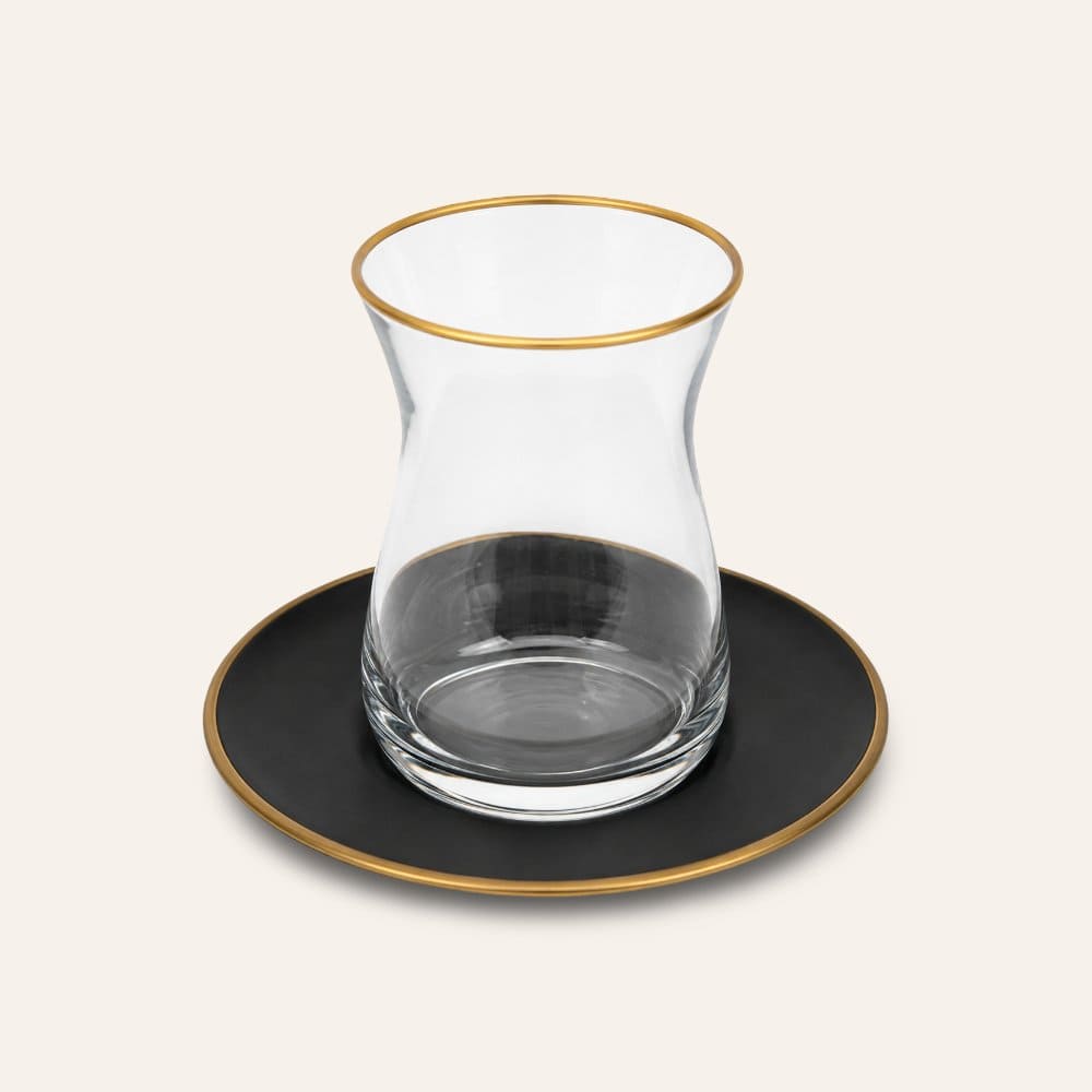 RAKLE juego vasos turcos negros vaso