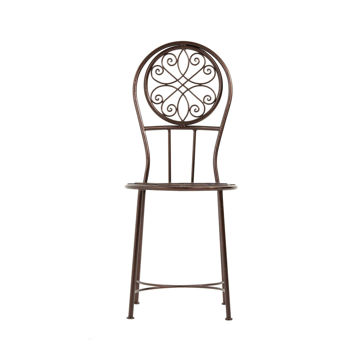 Silla árabe de forja en color cobre