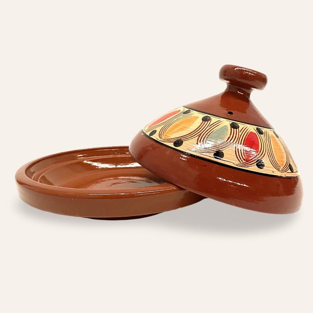 tagine bereber esmaltado pintado 32cm