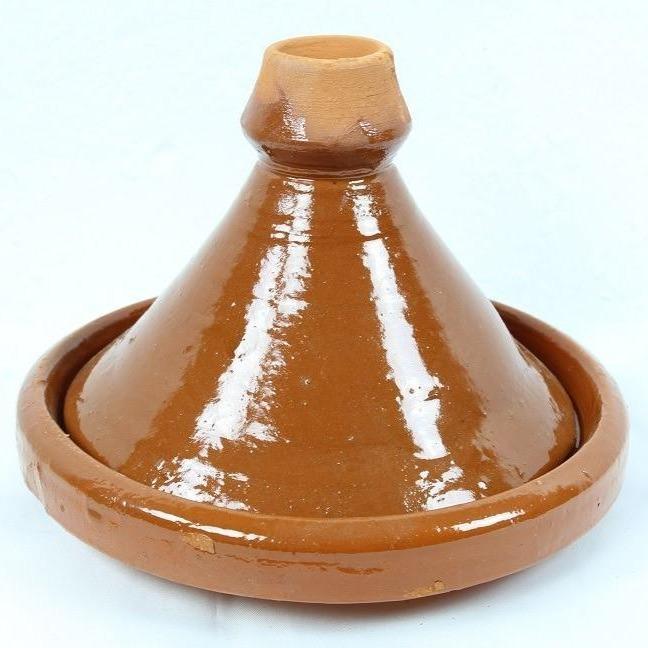 Tajín marroquí original de Marruecos para 1 o 2 personas diámetro de 26 cm  hecho a