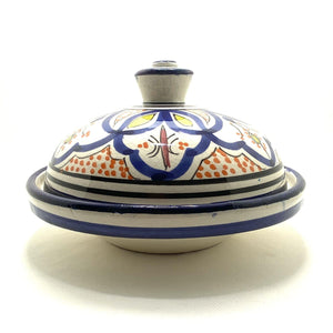 Tajín marroquí de cerámica azul 20cm