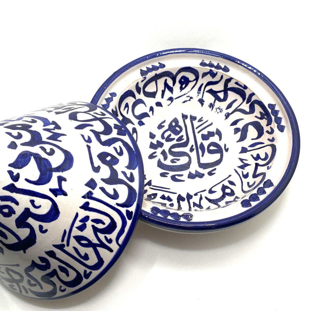 Tajín marroquí de cerámica dibujado 21cm