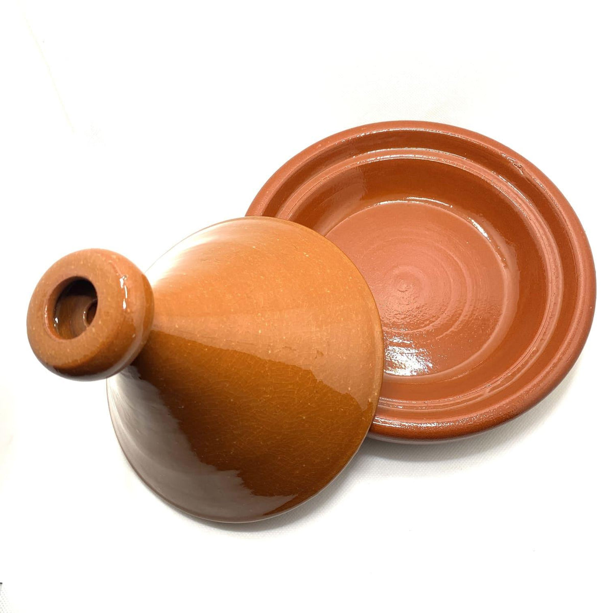 Tajín marroquí de cerámica esmaltado para cocinar