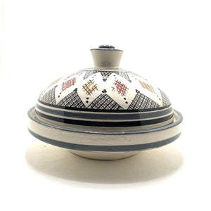 Tajín marroquí de cerámica gris 20cm