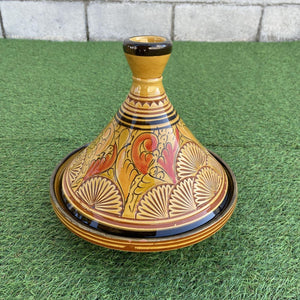 Tajín marroquí de cerámica labrado 25cm