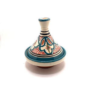 Tajín marroquí de cerámica turquesa 13cm