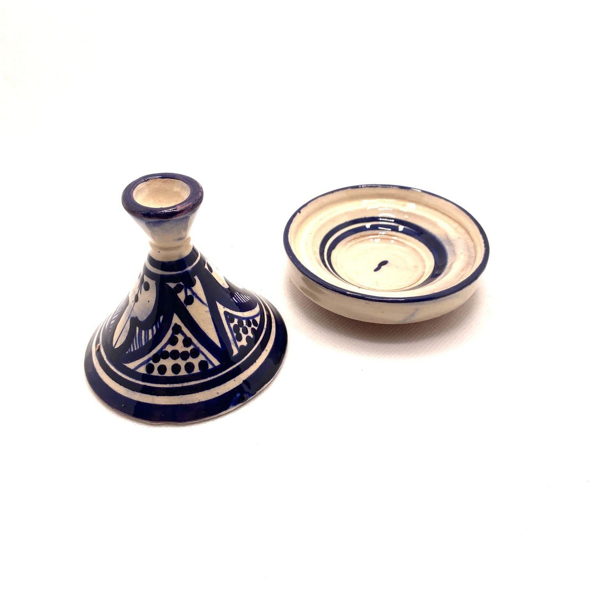 Tajín marroquí especiero azul