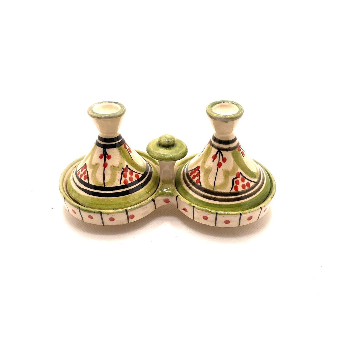 Tajín marroquí especiero doble verde