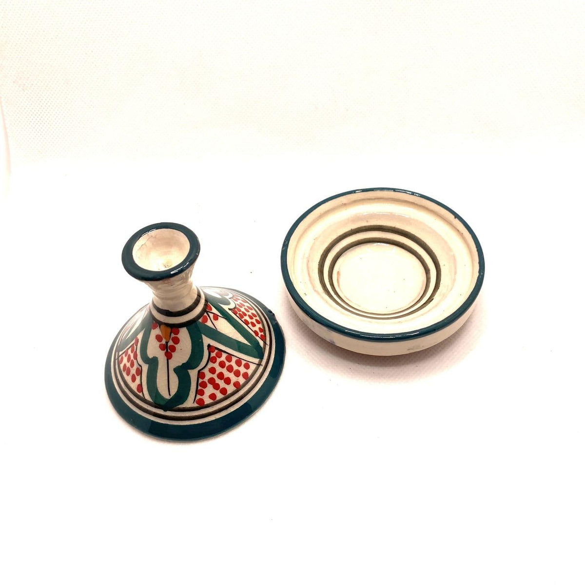 Tajín marroquí especiero turquesa