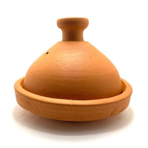Tajine marroquí de cerámica natural