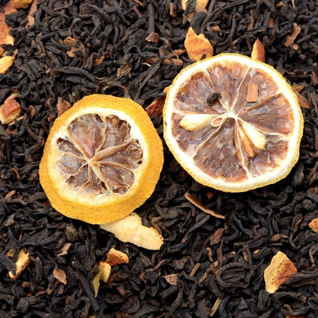 Té rojo con canela y limón