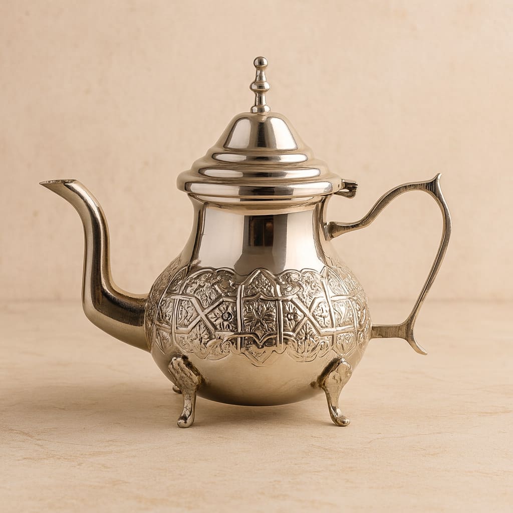 Decoratieve Marokkaanse theepot Glas / Zilver | Theepotten Decoratieve Marokkaanse theepot Glas / Zilver | Theepotten