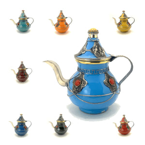 Dekorative marokkanische Teekanne aus Keramik