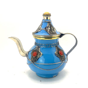Tetera marroquí de cerámica decorativa