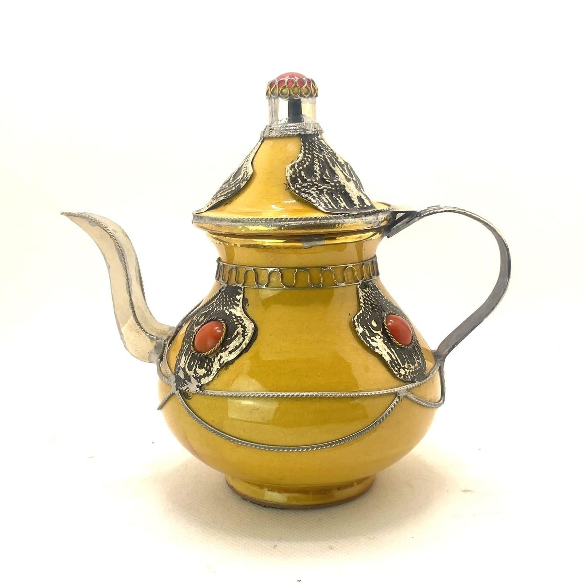 Tetera marroquí de cerámica decorativa