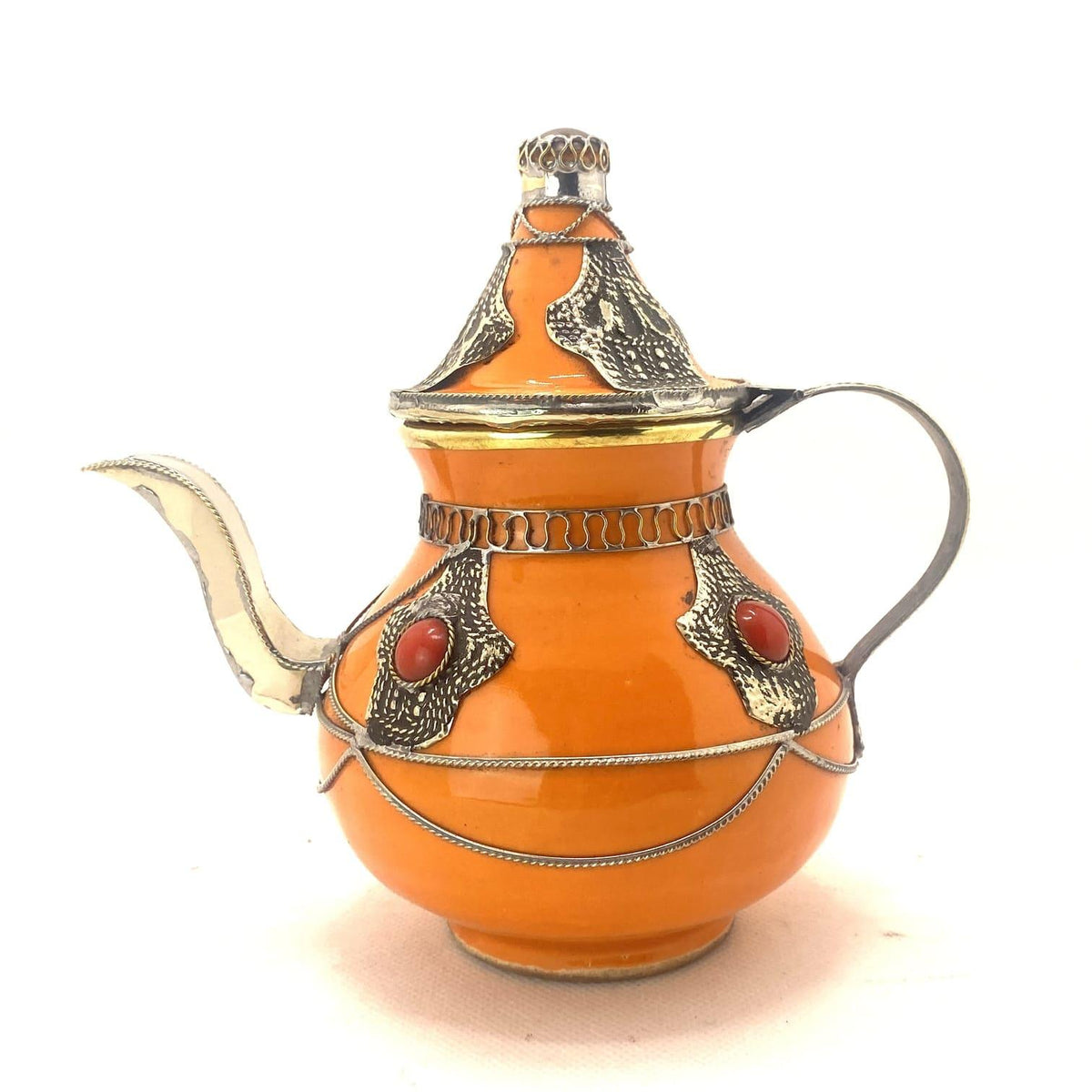 Tetera marroquí de cerámica decorativa