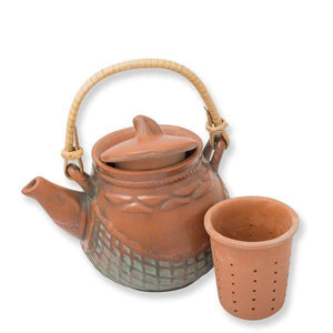 Tetera oriental de cerámica con filtro