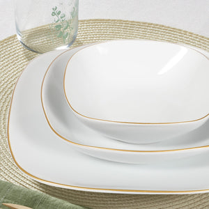 vajilla turca porcelana 24pc gural porselen mimoza oro