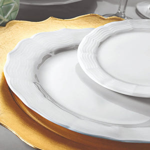 vajilla turca de porcelana Porland Wavy white 18