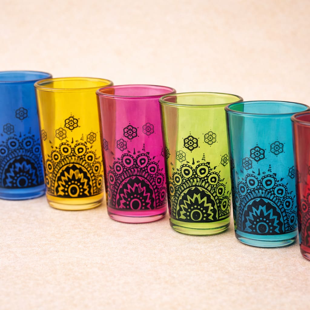 vaso de té moruno Kafi detalle