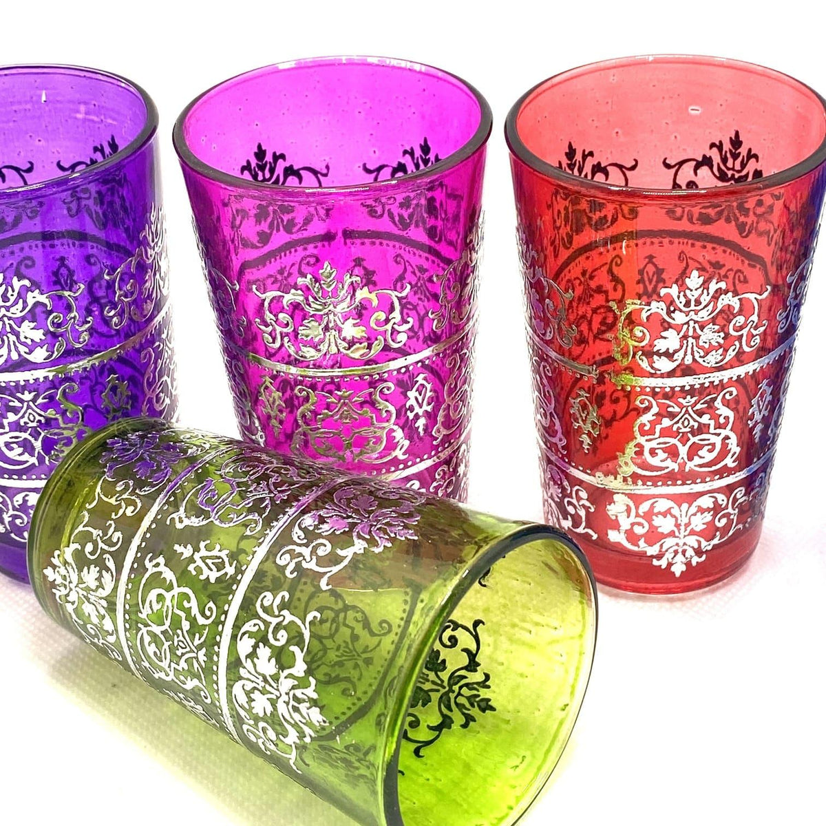 Vasos de té árabe Fidda