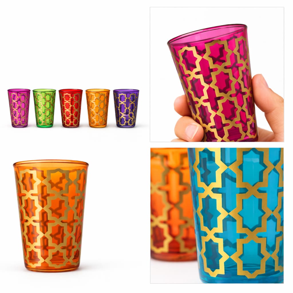 vasos de té moruno alhambra detalle