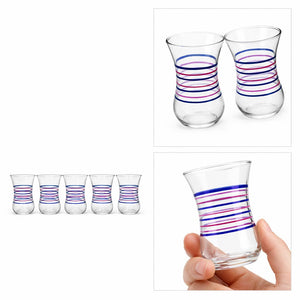 vasos turcos azul rosa detalle