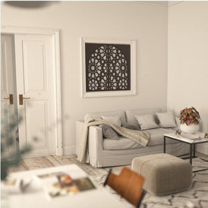 Dekoratives Holzfenster – Tagmat-Design