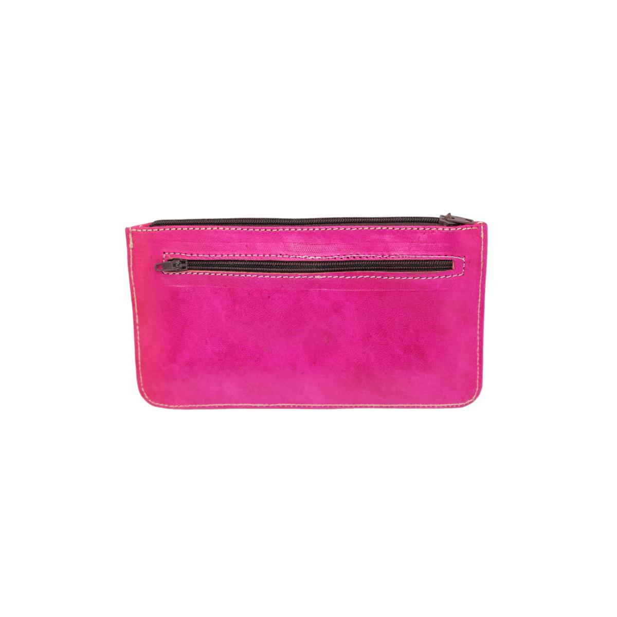 Cartera billetera marroquí de cuero natural Sabah